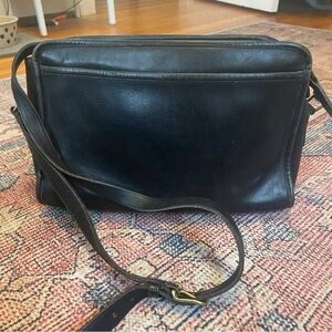 Coach Black Leather Crossbody Bag